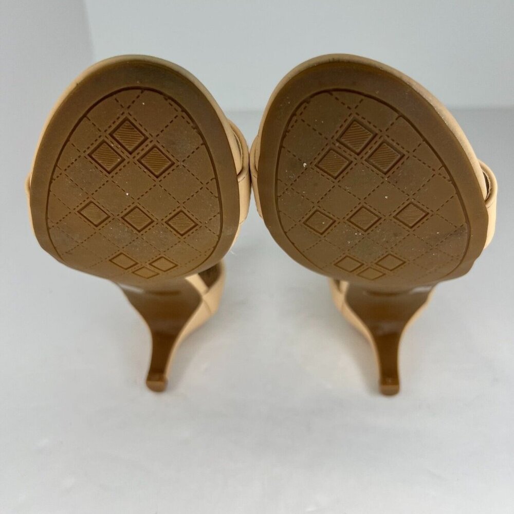 Dream Pairs Womens Fiona Tan Fashion Stilettos Open Toe Strap Size 7 Pump Heels - Picture 8 of 11